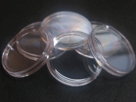 Acrylic Airtight Coin/Bullion Capsules 1/2 Dozen Size 42mm