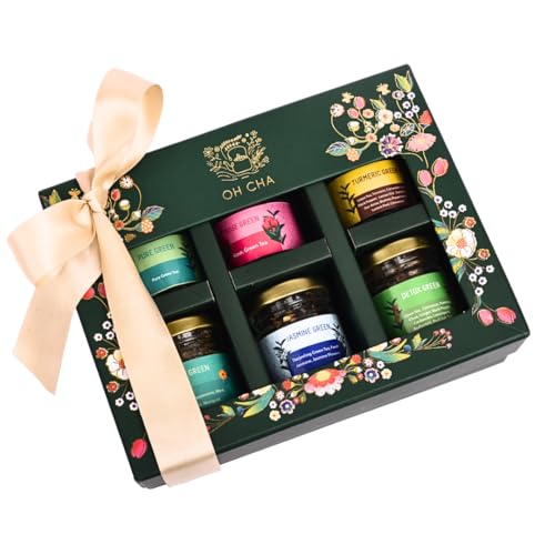 OH CHA - Green Tea Gift Box | Assorted Tea Gift Set with 6 Exquis...
