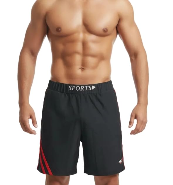 Men's Swim Shorts (Size L) | Quick-Dry Water-Repellent Swimming Trunks | Athletic Side Panel Design | Premium Pool, Beach & Vacation Wear for Men-image-35