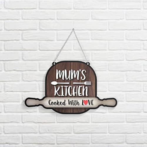 Image of 100yellow Mum's Kitchen Wall /Door Hanging | Multicolor| 7x11 Inches