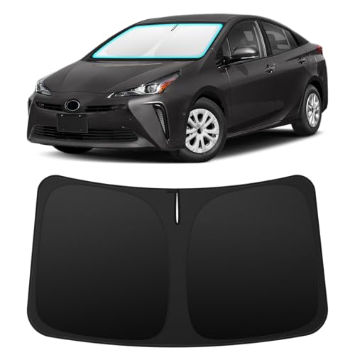 Image of INSAUTO Custom Fit Windshield Sun Shade for Toyota Prius 2016-2022 | Foldable Front Window Sunshade Car Accessories, UV & Heat Reflector, Keeps Interior Cool, Includes Storage Bag