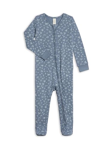 Image of Colored Organics Baby Zip-Up Footed Sleeper with 2-Way Zipper - Organic Cotton Pajamas
