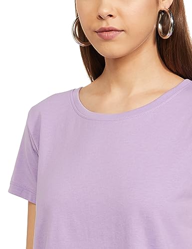 Image of Max Plus Size Women's Solid Cotton Regular Fit T-Shirt