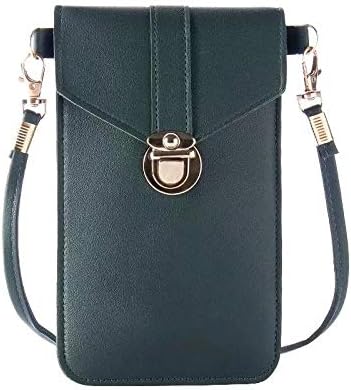 Tendaisy Touchable PU Leather Change Bag, Crossbody Phone Bag, Touch Screen Phone Bag, Clear Window Crossbody Bag with Card Slots,Multifunctional Phone Pouch Bag for Phone Under 6.5 Inches