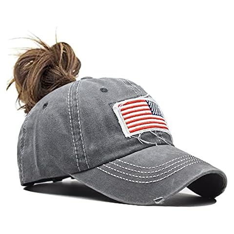 FGSS Distressed American Flag Baseball Cap Cover