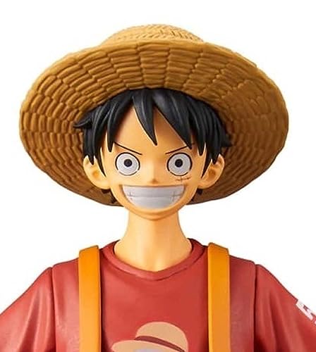 Image of Luffy Action Figure- Miniature Toy Figure (Doll) Special Edition for Car Dashboard, Decoration, Cake, Office Desk & Study Table (Pack of 1) (Height- 16cm)