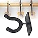 BORDSTRACT Guitar Wall Mount Hanger Hook, 4 Holes Acoustic Electric Bass Metal Holder for All Size Acoustic, Electric Guitar, Black