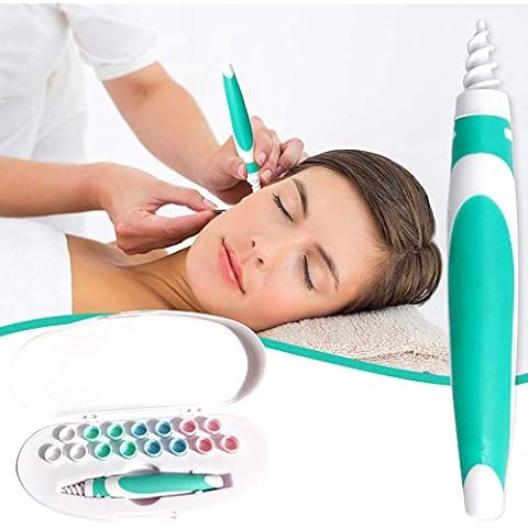 Ear Wax Remover-Smart Ear Cleaner - Spiral Ear Cleaner - Ear Wax Removal Tool. Ear Cleaner System with 16 pcs Washable Tips. Potable Professional Package Great Gift Set Cover