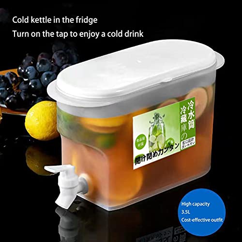 BICBLL 3.5L Large Capacity Drink Dispenser with Cones, Plastic Drink Dispenser - Image 4