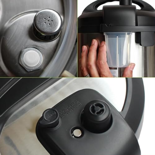 Piezas de repuesto para ollas Instantáneas, incluye mango de liberación, anillos de sellado, válvulas de flotador para ollas eléctricas de presión de 5 / 6L miniatura 4