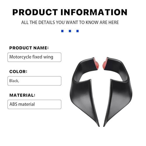 Petit spoiler moto YZF R6 2017-2022 aileron fixe discret