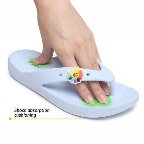 Image of YOHO Drizzle Soft Slippers for Women, Mild Acupressure, Lightweight, Anti Skid & Slip, Diabetic Footwear for Woman, Home Wear Bathroom Chappal for ladies | Waterproof Monsoon & Rainy Footwear