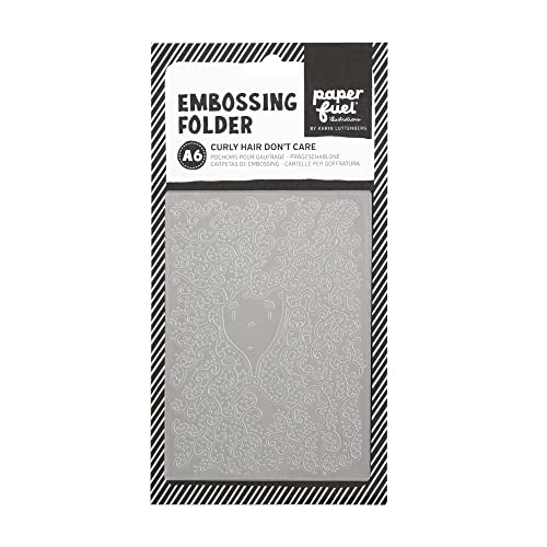 Paperfuel Plantillas para Repujado (tamaño A6), diseño de Cabello Ondulado, talla única Cover