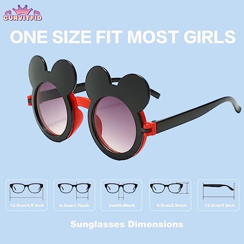 Kids Sunglasses，2 Pack Girls Sunglasses for Summer Beach Pool Birthday Makeup Party Stuffers2