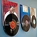 Modern JP Adhesive Vinyl Wall Mount (4-Pack) – Dual Display Album and Disc, Strong Hold Record Holder Wall, Record-Safe Easy Installation, Album Wall Mount for 1LP and 2LP – Clear