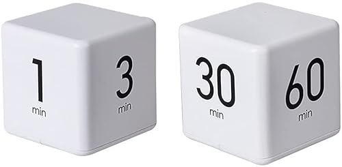 型 タイマー キューブタイマー ミニ サイコロ型 デジタルタイマー 1/3/5/10/20/30/60mi 時間管理とカウントダウン設定用 キッチン スポーツ 昼寝 子供 屋外 プレイ 料理 スポーツ 宿題 勉強タイマー (1/3/5/10分+15/20/