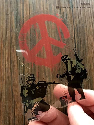 話題 有名 16デザイン 透明ステッカー Sサイズ ブランダライズド アート グッズ (010)