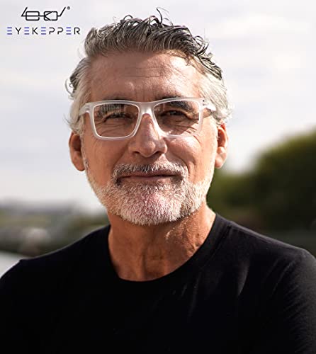 Image of Eyekepper 0.25 Reading Glasses, Readers for Men Women, 5 Pack Clear | Stylish Mens Womens Cheaters,Large Fashion Reader Eyeglasses,All-Day Comfort Spring Hinges,Scratch Resistant for Work /Crafts