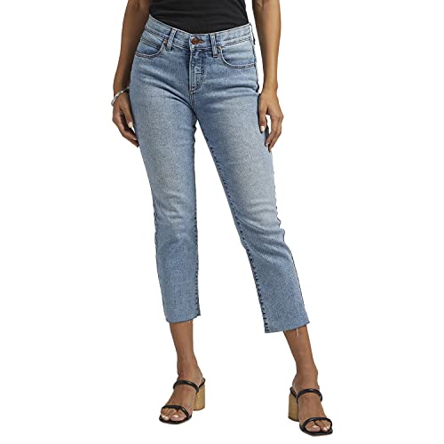 Jag Jeans Women's Petite Ruby Mid Rise Straight Crop Jeans