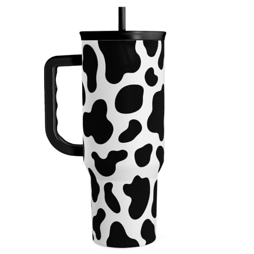 40oz Cow Tumbler with Handle