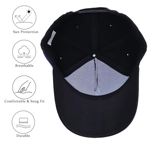 Image of 5-Panel Baseball Cap for Workouts, Hiking, Outdoor Sports, Customizable DIY Design, All-Season Comfort Fit, Adjustable
