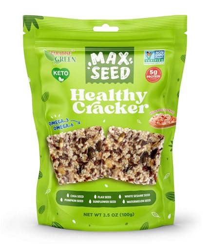 La Mejor Selección de Semillas cdmx - solo los mejores. 28 PARADISE GREEN Cracker Saludable De Semillas Max Seed 100 Gramos
