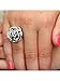 EVE'S ADDICTION Sterling Silver Rose Ring Women's - Women's Fashion Ring - Gifts for Mom