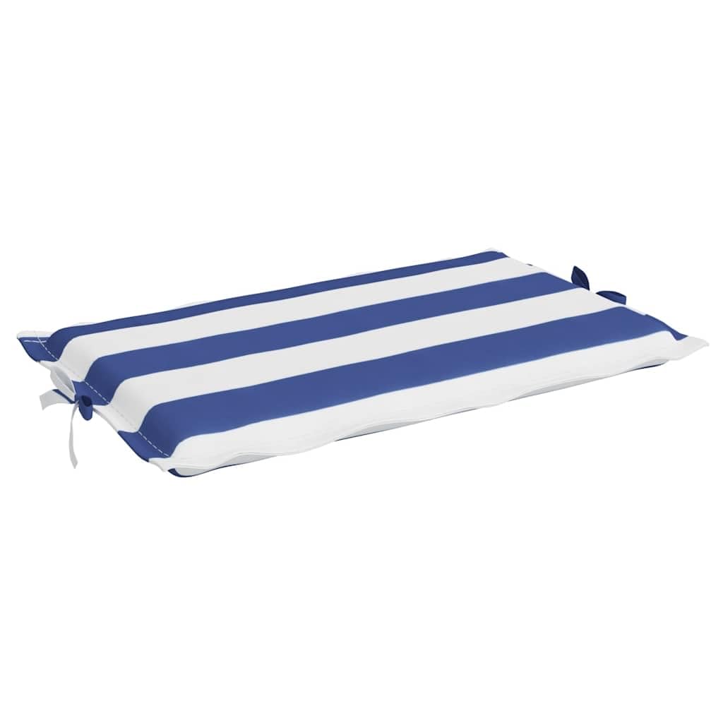 Cuscino per sdraio in tessuto Oxford a righe blu e bianche