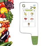 Medidor de Agua Ppm + Alimentos Digital, 7200 Mah - 20 Horas, Detector de Radiación Contador Geiger para Frutas, Verduras, Carne y Pescado