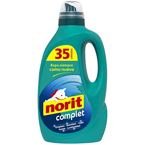 Norit Complet - Detergente Líquido para toda la ropa 35 lavados 1.750ml - Máxima limpieza y...