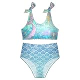 Mädchen Tankini Badeanzug 2-teilig rosa Einhorn Donuts Sommer Strand Bikini Badeanzug 3T