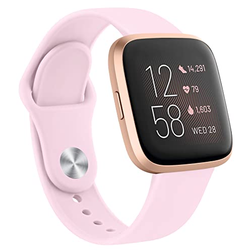 AK Silicone Bands Compatible with Fitbit Versa 2 / Fitbit Versa/Versa Lite/Versa SE Bands for Women...