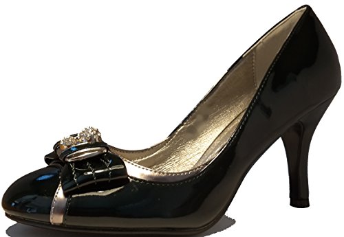 Escarpins à Talons Hauts 3 W avec nud Vert foncé, Chaussures pour Femme. Chaussures spéciales au Look spécial. Vert PHH106 Taille 38.