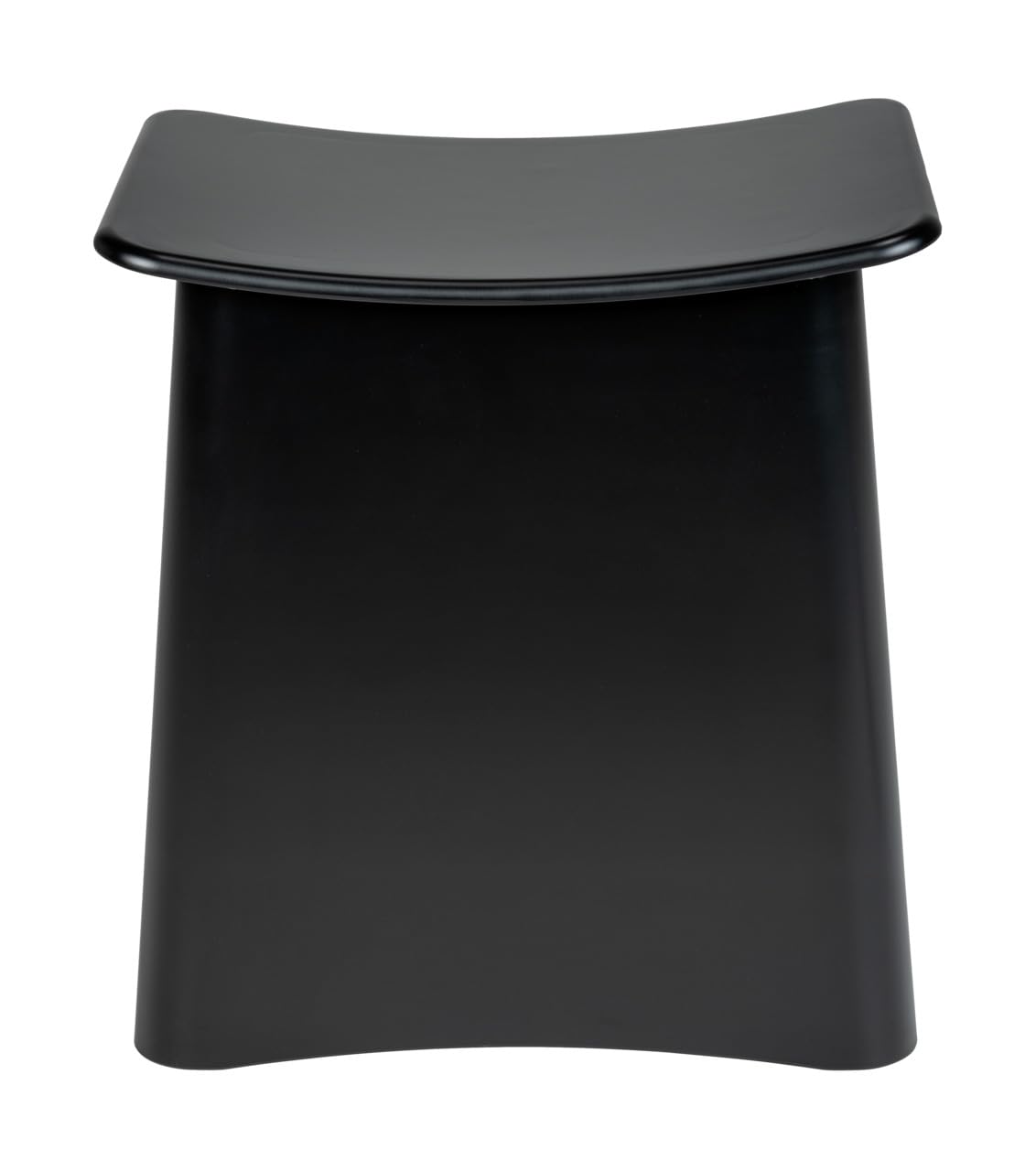 Wenko Sgabello da Bagno Wing, 2 in 1 con Cesto per La Biancheria, Coperchio e Sacca Estraibile, Plastica di Qualità, Capienza 33 L, 45 X 48 X 33 Cm, Nero