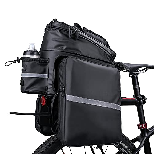 BAIGIO Rear Bike Bag 27/30L Bicycle Luggage Carrier Bag with Laptop Bag and Shoulder Strap for Mountain Bike, Ideal for Cyclers, Travel, Sports BAIGIO Rear Bike Bag 27/30L Bicycle Luggage Carrier Bag with Laptop Bag and Shoulder Strap for Mountain Bike, Ideal for Cyclers, Travel, Sports