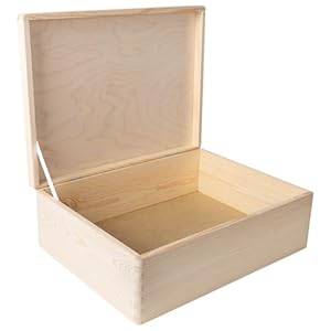 Creative Deco XL Holzkiste mit Deckel