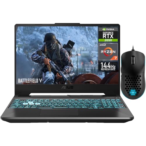 Image of ASUS TUF Gaming A15 NVIDIA GeForce RTX 2050 AMD Ryzen 7 7435HS 16GB RAM 1TB SSD 15.6 inch Windows 11 Home English Keyboard + Mouse DXT Gaming