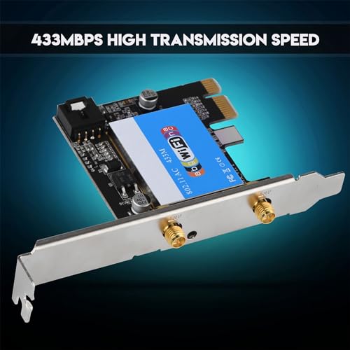 Adaptador WiFi PCIe SustVita de 433 Mbps con Bluetooth 4.0 para PC 2