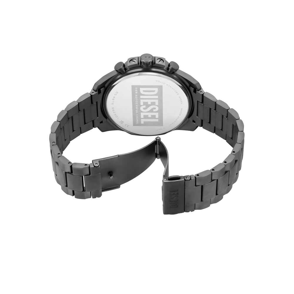 Diesel Uomo Mega Chief Slim, orologio cronografo con cinturino in acciaio inox o in pelle