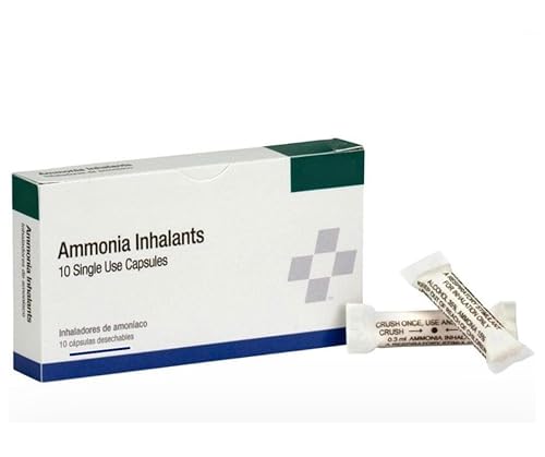 Ammonia inhalants 10 Crushable ampoules.