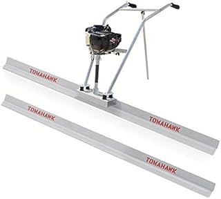 TOMAHAWK Power Screed Concrete Finishing Vibra Tool with 12 ft & 10 ft Boards Bull Float Finisher Set