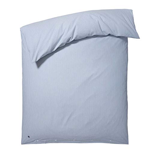 Lexington - Bettwäsche, Bettbezug - Blue Striped - Seersucker Duvet -...