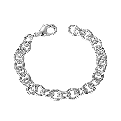 Chaînes à maillons 8 mm pour hommes : bracelet masculin de 20 cm style urbain