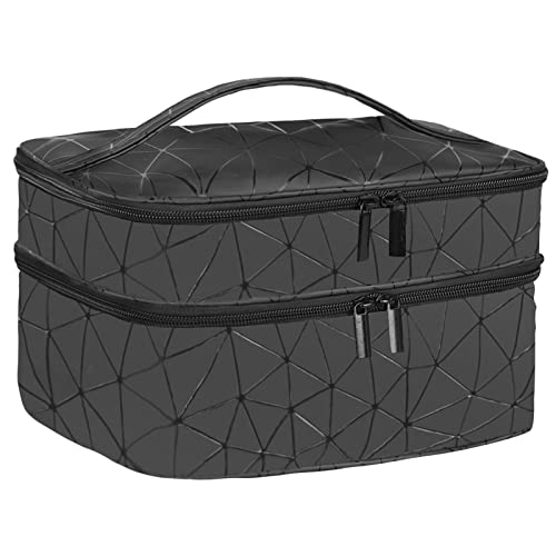 Dofilachy Reise-Nagellack-Tragetasche, Reise-Organizer, kompatibel mit Organizer für Maniküre-Set, schwarz, Version 1:Holds 30 Bottles (15ml) Cover