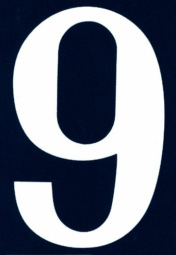 Symbol NA09 Numero civico - Cifra9 - PVC adesivo...