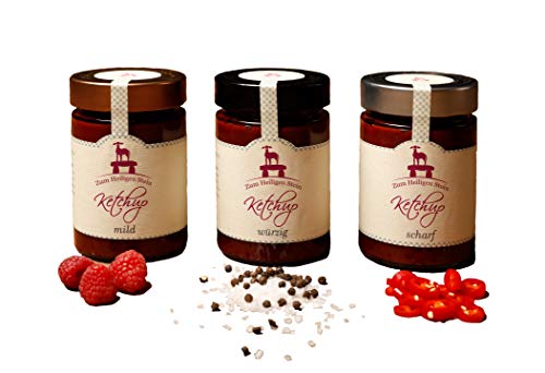 Ketchup - Zum Heiligen Stein, 3er Set, mild, würzig, scharf, 3 x 400g Cover