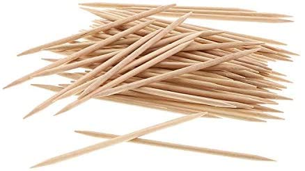 DARSHAN IMPEXMulti Purpose Premium Natural Wooden Toothpicks/Fruit Pick Pack of 2.