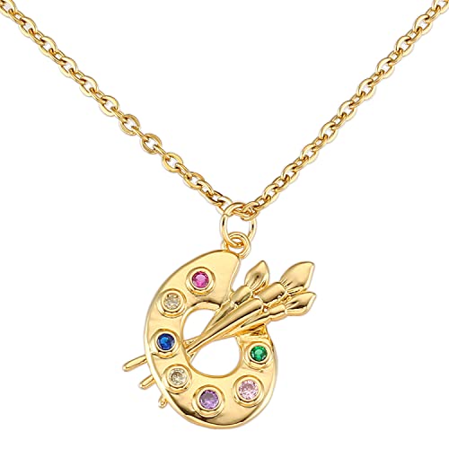 AHAETH Artist Gift Ideas Necklaces For Women Teen Adults Painter