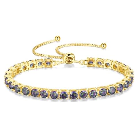 FANCIME June Birthstone Alexandrite Tennis Bracelet Cover