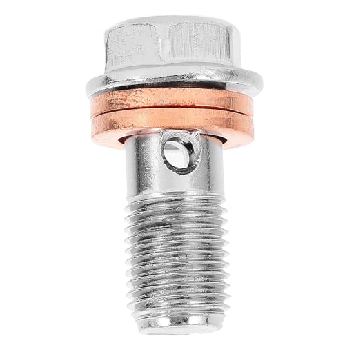 Cabilock Tornillo de Drenaje de Aceite Motocicleta Tuerca Resistente con Recubrimiento Anticorrosión de Repuesto para Vehículos Segura y Duradera
